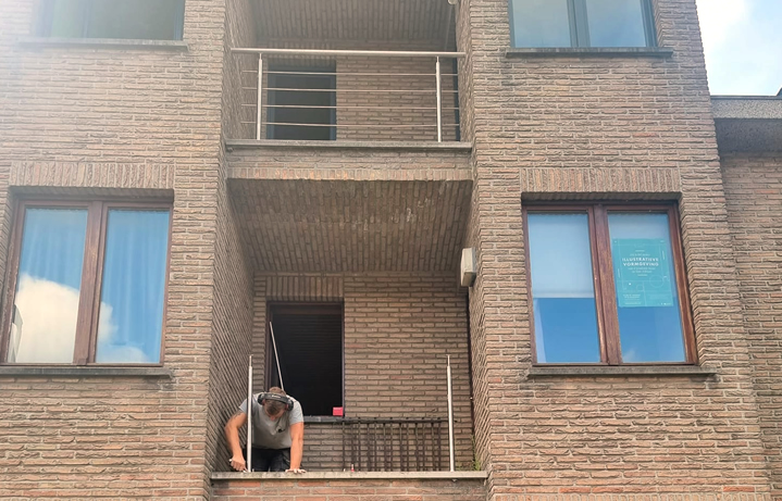 Bouwproject balustrades door Geobuild in Brecht